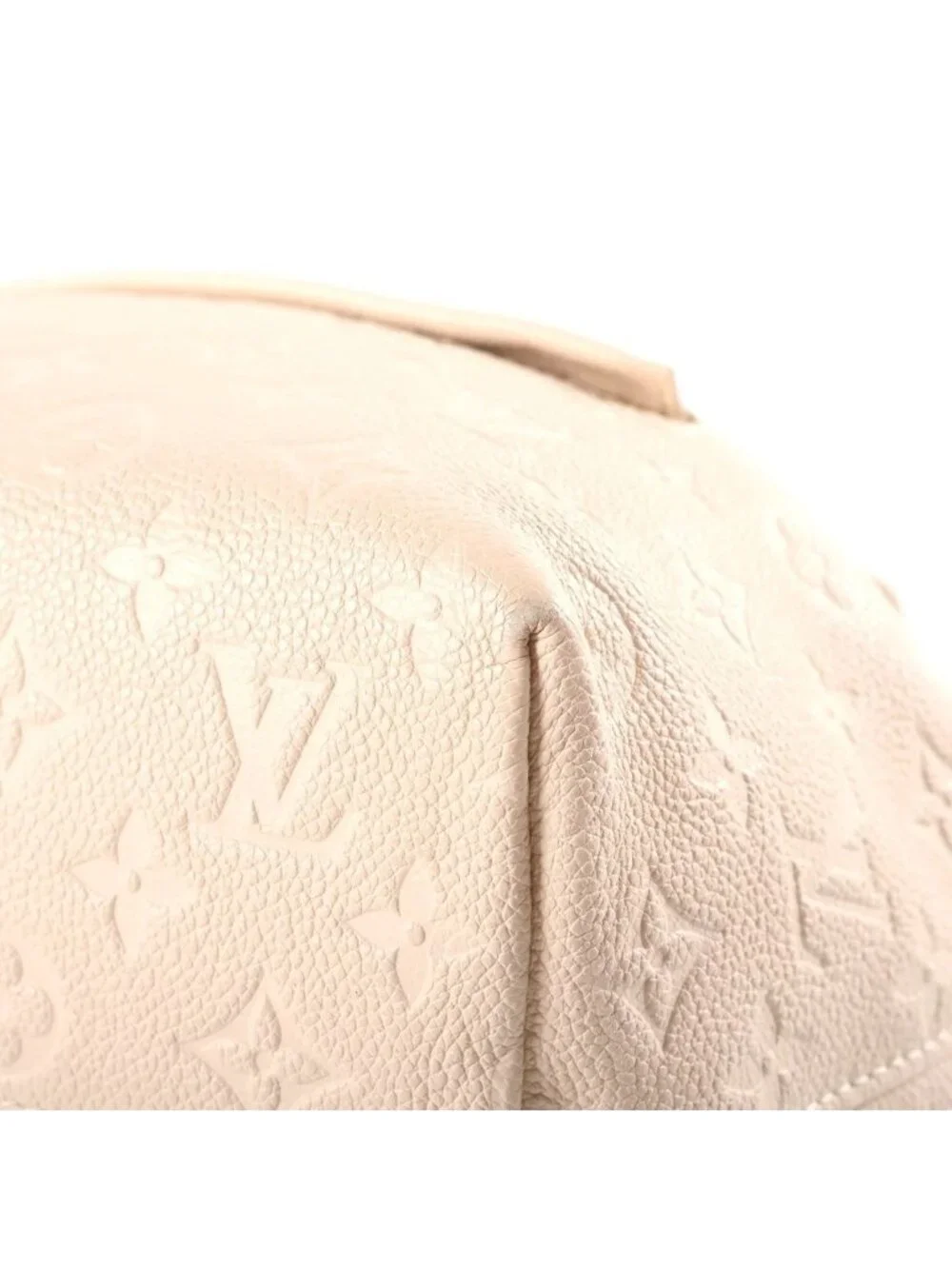 Louis Vuitton Monogram Empreinte Montsouris PM Cream Backpack Ivory Leather Gold